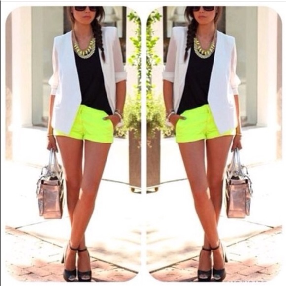J. Crew Neon Chino Shorts - Picture 7 of 7